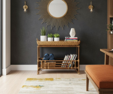 Aparador de Fibra Natural de apuà e junco  - Aparador 01 - Fibra Natural Móveis - Porto Alegre