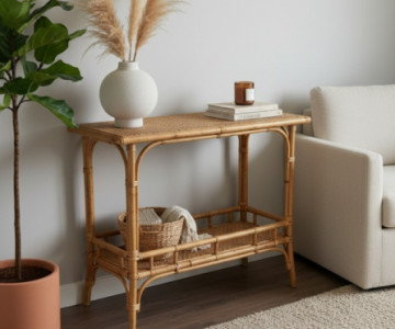 Aparador de Fibra Natural de apuà e junco  - Aparador  04 - Fibra Natural Móveis - Porto Alegre