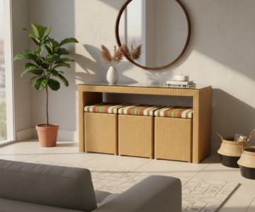 Aparador de Fibra Sintética  - Aparador 07 - Fibra Natural Móveis - Porto Alegre